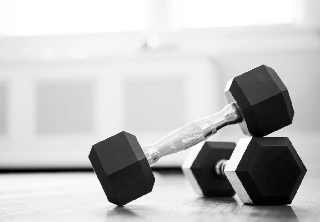 dumbbell close-up